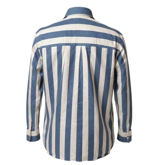 Rails Arlo Rue Stripe Blue & White Button-Up Shirt Women’s Size M - Picture 5 of 9